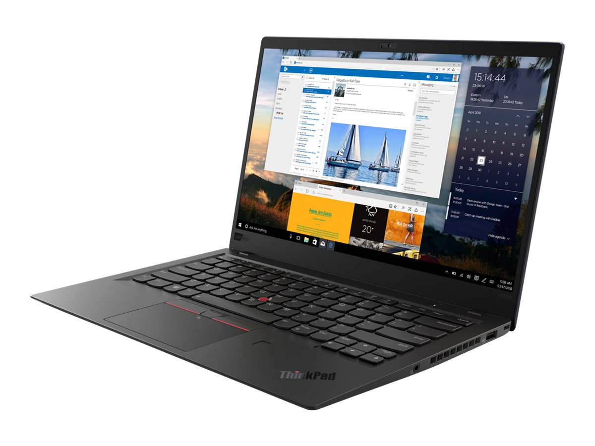 Lenovo ThinkPad X1 Carbon 6th Gen, angled view