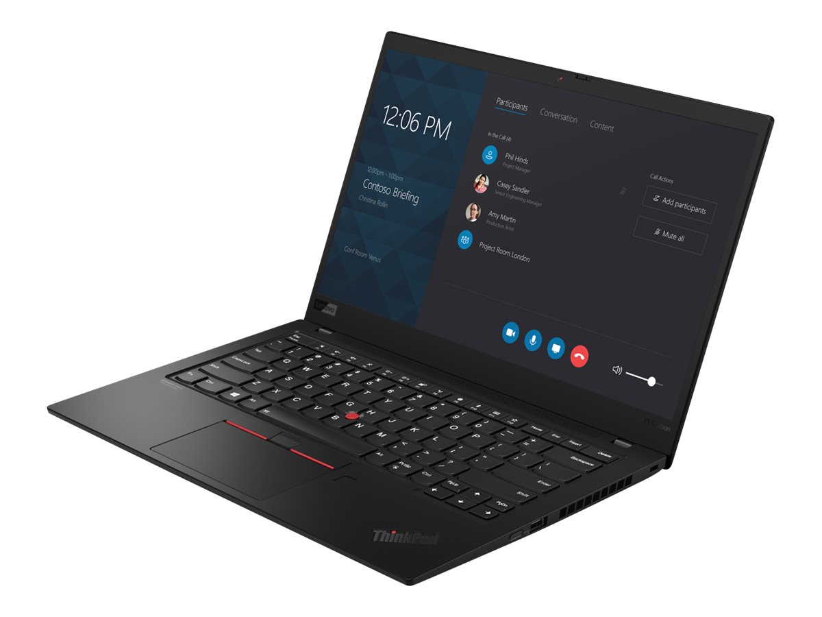 Lenovo ThinkPad X1 Carbon 7th Gen, angled view