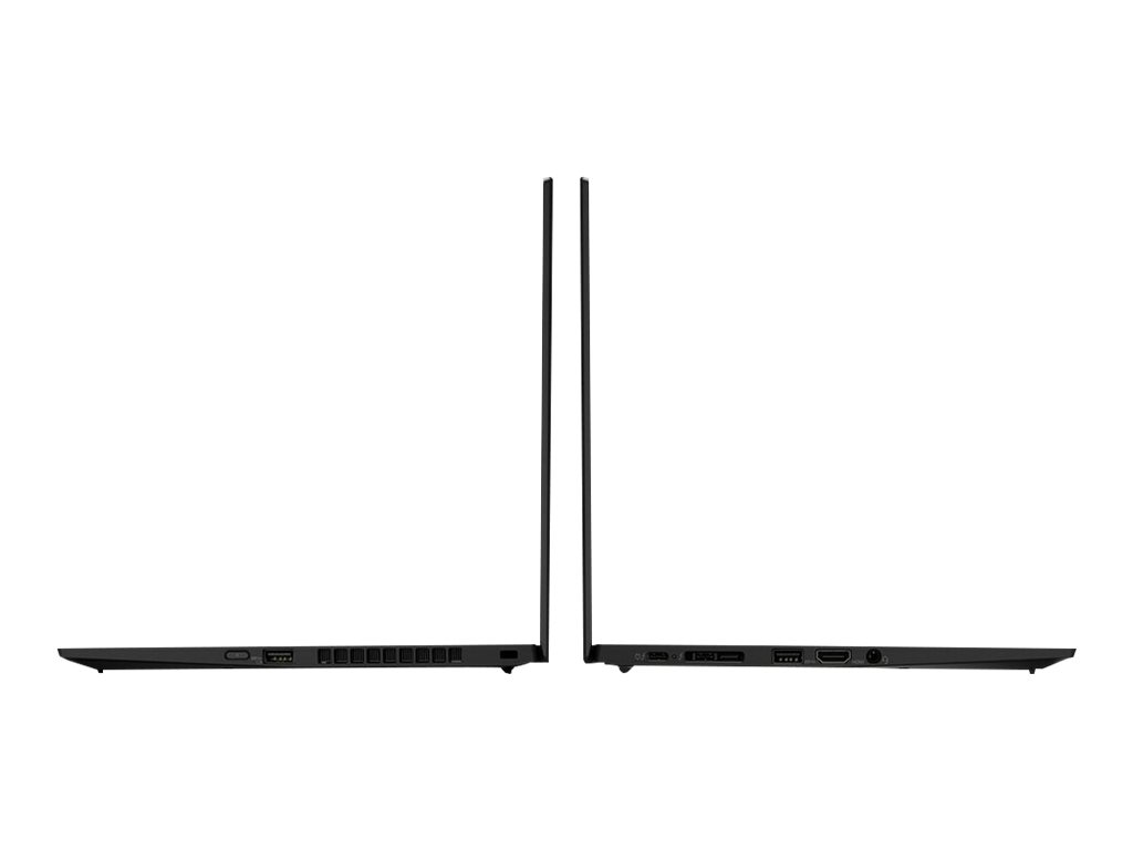 Lenovo ThinkPad X1 Carbon 7th Gen, both sides, open