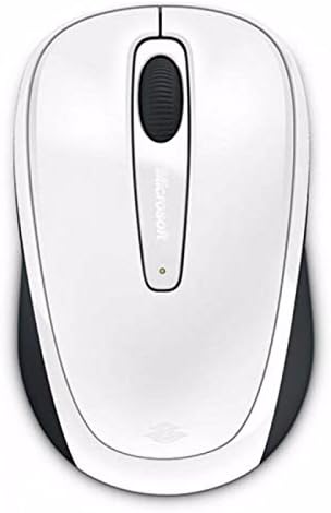 Microsoft Wireless Mobile Mouse 3500, gloss white, top view