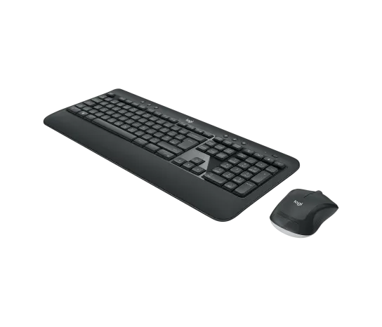 Logitech MK540 Advanced wireless keyboard and mouse, angled view